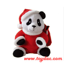 Panda de Natal de pelúcia